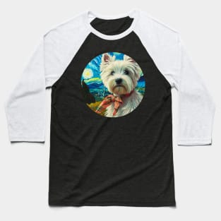 Fashionable Westie Baseball T-Shirt